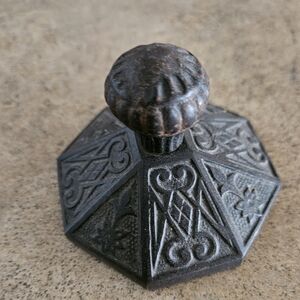 Make Offer - Unique Antique Collectible Solid Cast Iron British Paperweight.